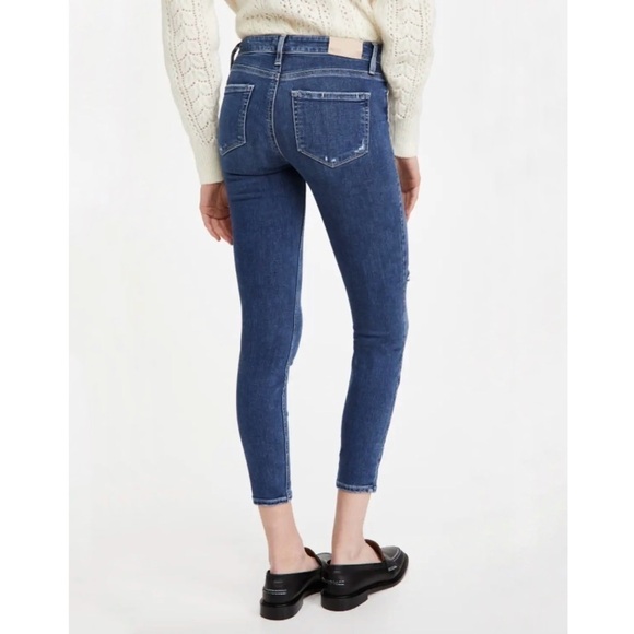 PAIGE Verdugo Ankle Distressed Skinny Jeans in Roadhouse Destructed 26 - Picture 17 of 17